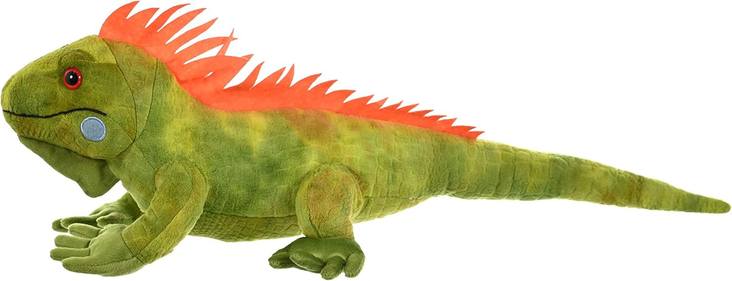 Green Iguana Plush Toy – 23-Inch Stuffed Animal, Soft & Huggable Wildlife Plushie
