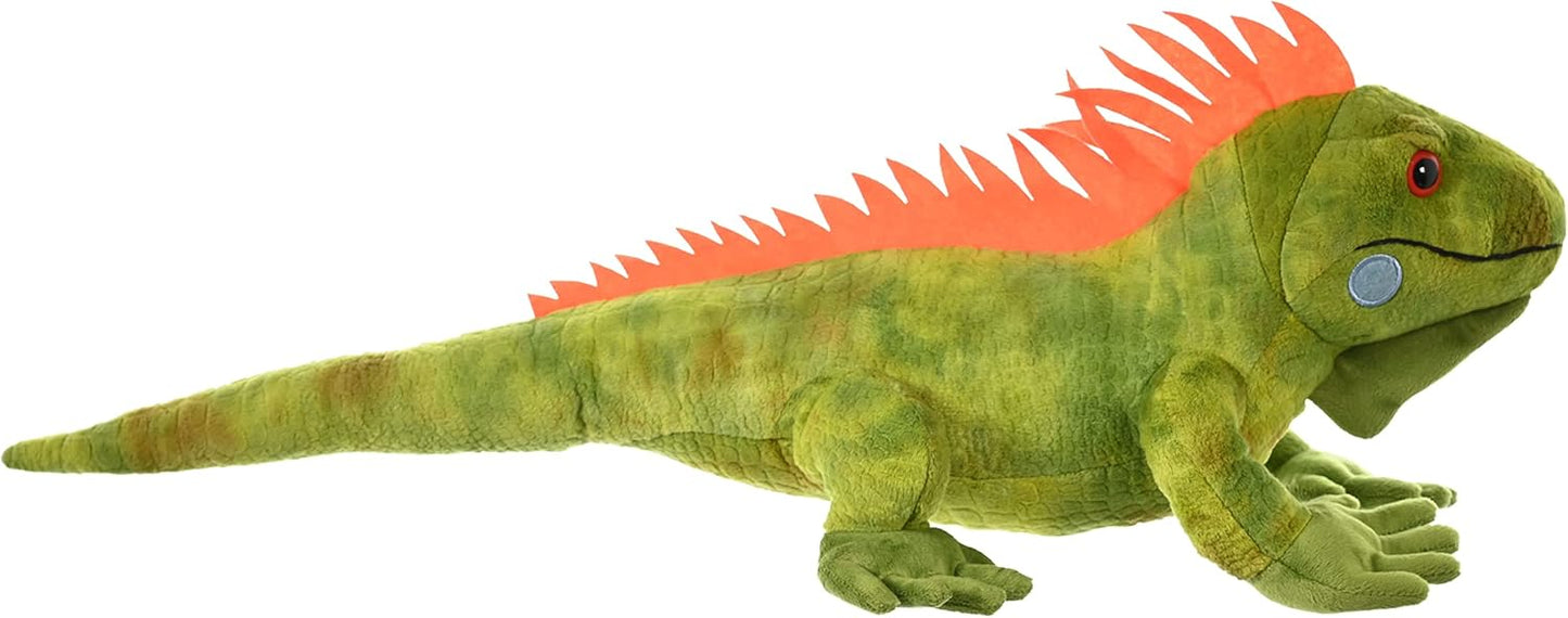 Green Iguana Plush Toy – 23-Inch Stuffed Animal, Soft & Huggable Wildlife Plushie