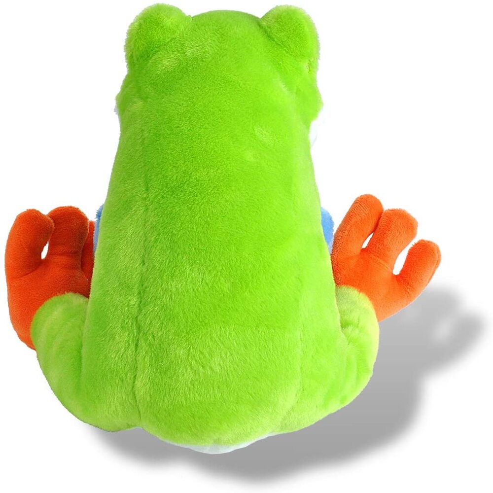 Red-Eyed Tree Frog Plush Toy – 12-Inch Stuffed Animal, Soft & Huggable Wildlife Plushie
