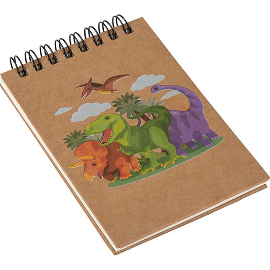 Recycled Dinosaur Notebook – 3" x 5" Eco-Friendly Pocket Journal