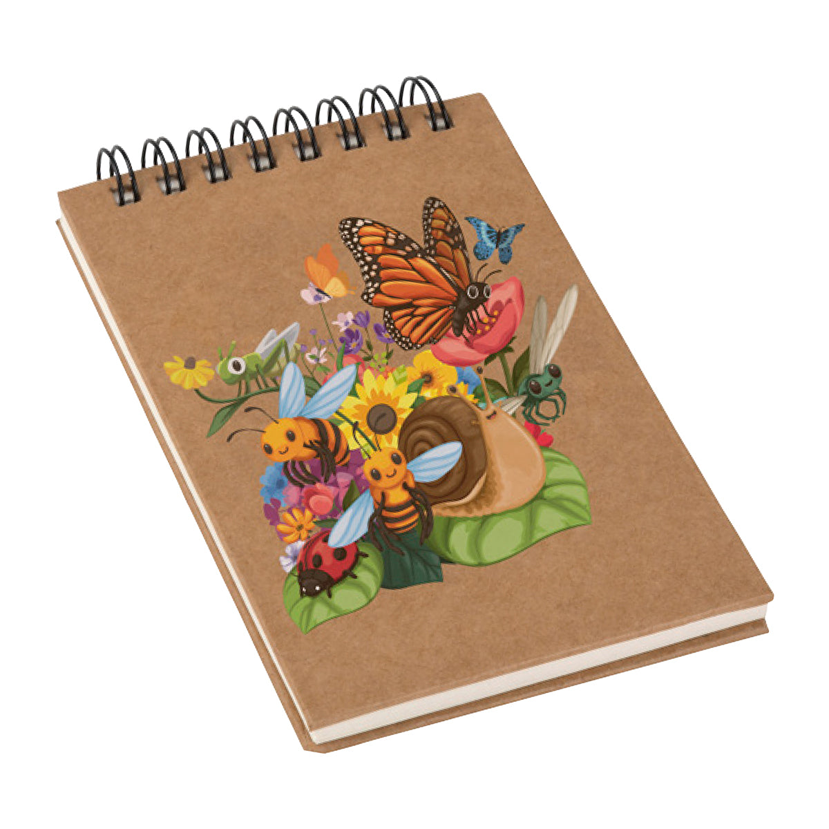 Recycled Botanical Notebook – 3" x 5" Eco-Friendly Pocket Journal