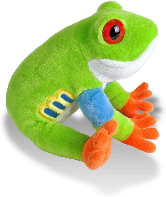 Red-Eyed Tree Frog Plush Toy – 12-Inch Stuffed Animal, Soft & Huggable Wildlife Plushie