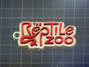The Reptile Zoo 3D Printed Keychain Key Ring