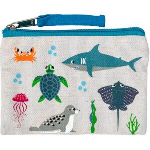 Organic Cotton Ocean Travel & Storage Zip Pouch
