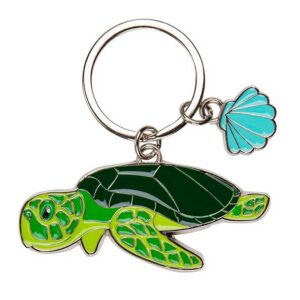 Sea Turtle Shaped Key Ring Keychain