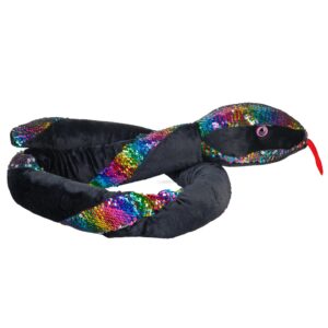 Rainbow Sequin Snake Plush Toy