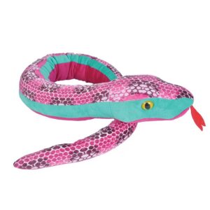 Honeycomb Pink Snake Stuffed Animal