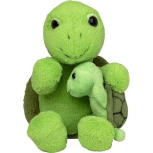 9" Turtle with Hatchling Plush Stuffed Animal