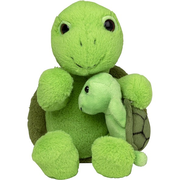 9" Turtle with Hatchling Plush Stuffed Animal
