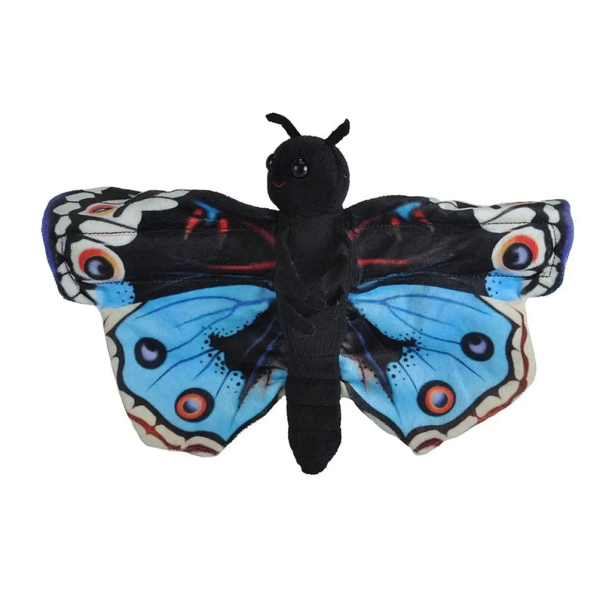 Blue Pansy Butterfly Stuffed Animal - 8"